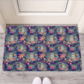 Tropical Buddha Print Rubber Doormat