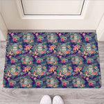 Tropical Buddha Print Rubber Doormat