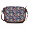 Tropical Buddha Print Saddle Bag