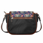 Tropical Buddha Print Saddle Bag