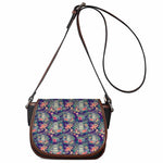 Tropical Buddha Print Saddle Bag