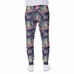 Tropical Buddha Print Scuba Joggers