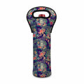 Tropical Buddha Print Single Neoprene Wine Tote