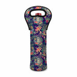 Tropical Buddha Print Single Neoprene Wine Tote