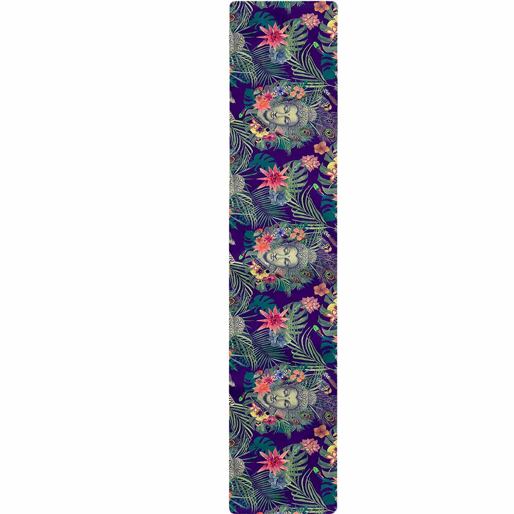 Tropical Buddha Print Table Runner