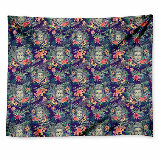 Tropical Buddha Print Tapestry