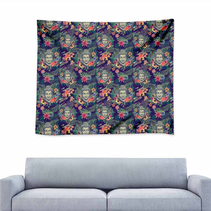 Tropical Buddha Print Tapestry