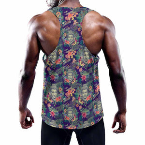 Tropical Buddha Print Training Tank Top