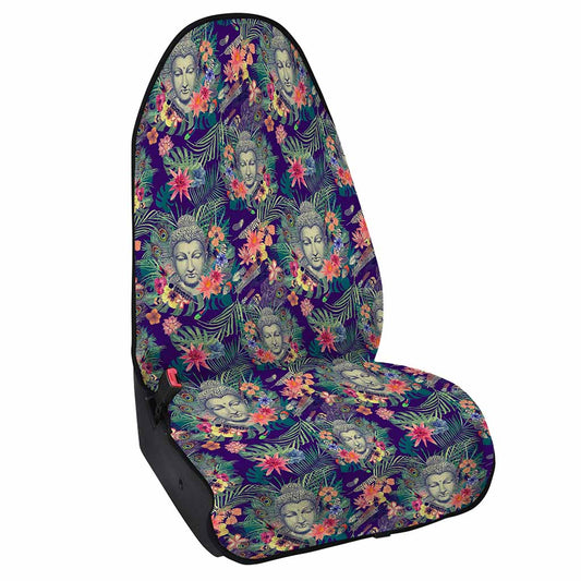 Tropical Buddha Print Waterproof Car Seat Cover