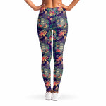 Tropical Buddha Print Women's Leggings