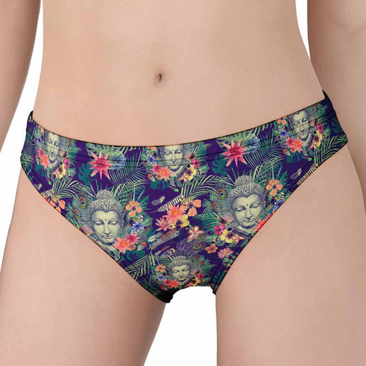 Tropical Buddha Print Women's Panties
