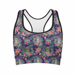 Tropical Buddha Print Women's Sports Bra