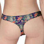 Tropical Buddha Print Women's Thong