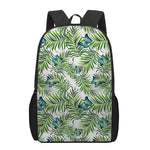 Tropical Butterfly Pattern Print 17 Inch Backpack