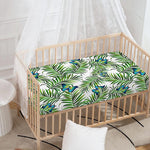 Tropical Butterfly Pattern Print Baby Crib Sheet