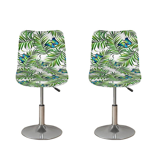 Tropical Butterfly Pattern Print Bar Stool Covers