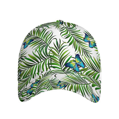 Tropical Butterfly Pattern Print Baseball Cap