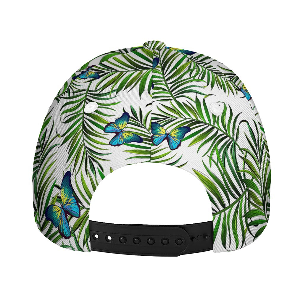 Tropical Butterfly Pattern Print Baseball Cap