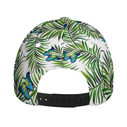 Tropical Butterfly Pattern Print Baseball Cap