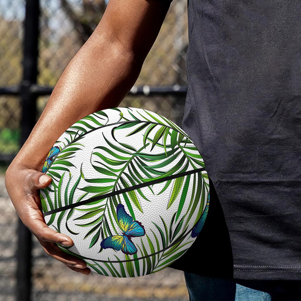 Tropical Butterfly Pattern Print Basketball