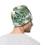 Tropical Butterfly Pattern Print Beanie