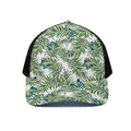 Tropical Butterfly Pattern Print Black Mesh Trucker Hat