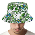 Tropical Butterfly Pattern Print Bucket Hat