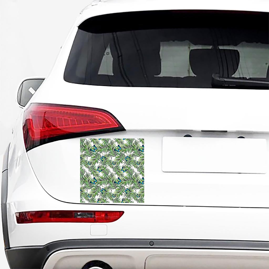 Tropical Butterfly Pattern Print Car Sticker