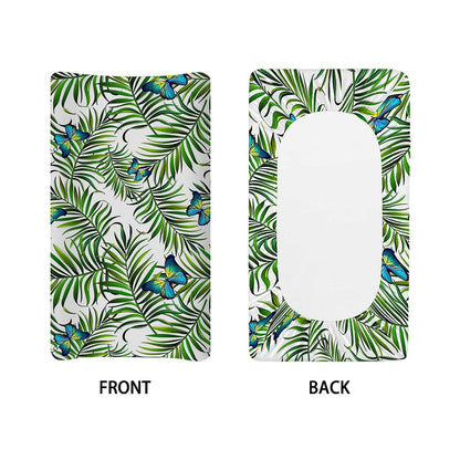Tropical Butterfly Pattern Print Changing Pad Cover