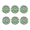 Tropical Butterfly Pattern Print Coaster Set