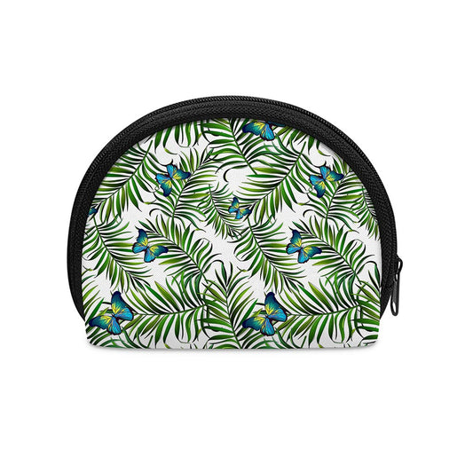 Tropical Butterfly Pattern Print Coin Purse