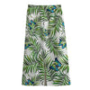 Tropical Butterfly Pattern Print Cotton Front Slit Maxi Skirt