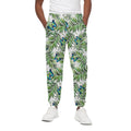 Tropical Butterfly Pattern Print Cotton Sweatpants