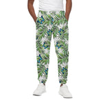 Tropical Butterfly Pattern Print Cotton Pants