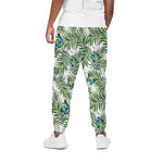 Tropical Butterfly Pattern Print Cotton Pants