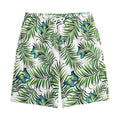 Tropical Butterfly Pattern Print Cotton Shorts