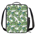 Tropical Butterfly Pattern Print Crossbody Lunch Bag