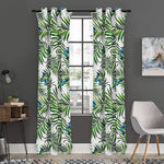 Tropical Butterfly Pattern Print Curtain