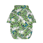 Tropical Butterfly Pattern Print Dog Zip Up Hoodie