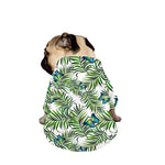 Tropical Butterfly Pattern Print Dog Zip Up Jacket