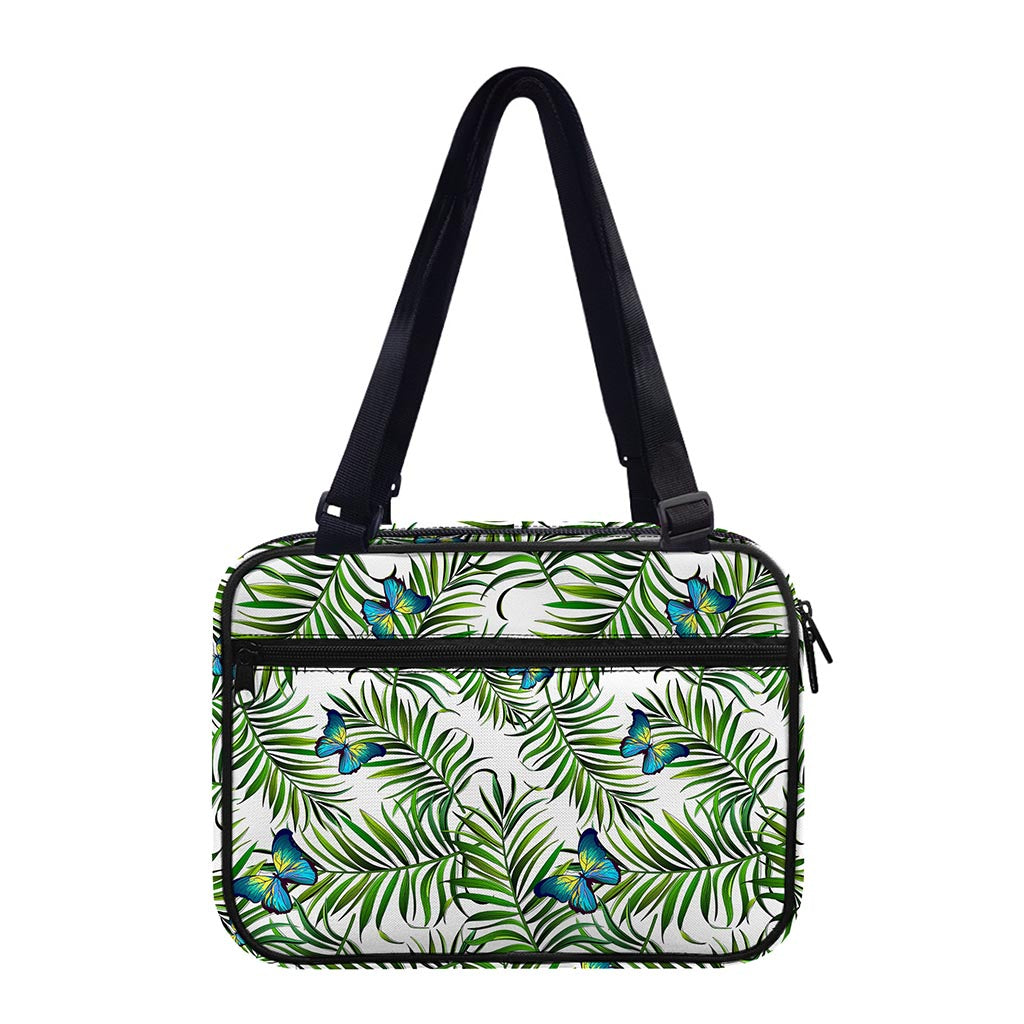 Tropical Butterfly Pattern Print Double Strap Bible Bag