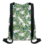 Tropical Butterfly Pattern Print Drawstring Backpack