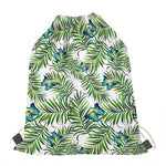 Tropical Butterfly Pattern Print Drawstring Bag