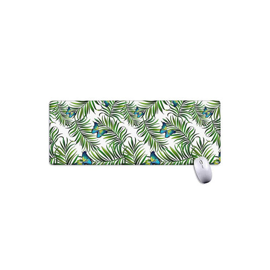 Tropical Butterfly Pattern Print Extended Mouse Pad
