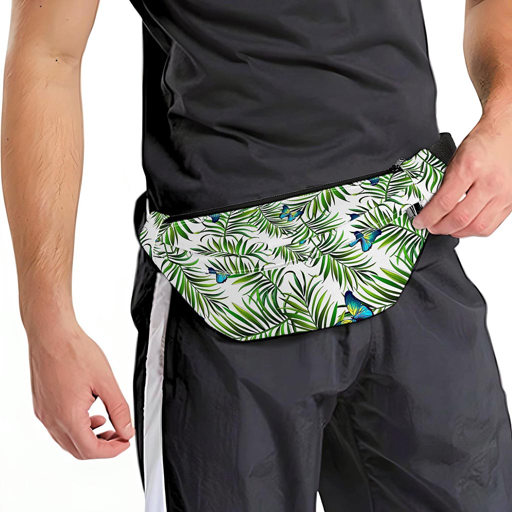 Tropical Butterfly Pattern Print Fanny Pack