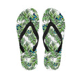 Tropical Butterfly Pattern Print Flip Flops