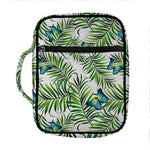 Tropical Butterfly Pattern Print Front Pocket Bible Bag