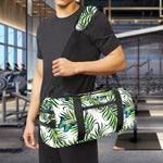 Tropical Butterfly Pattern Print Gym Bag