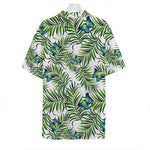 Tropical Butterfly Pattern Print Hawaiian Shirt