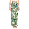 Tropical Butterfly Pattern Print High Slit Maxi Skirt